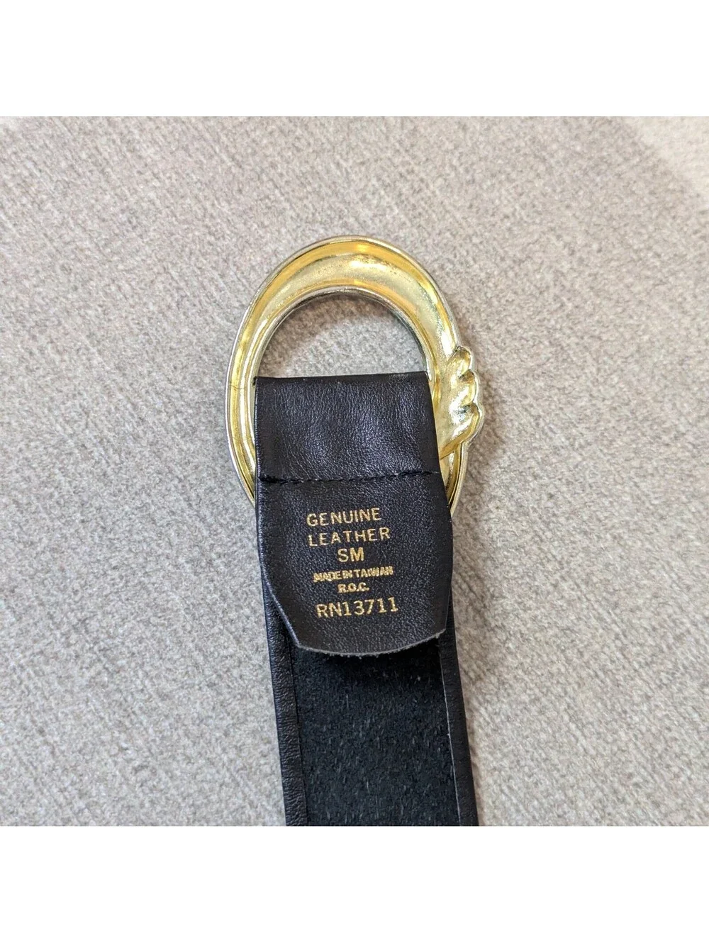 Vintage 80s soft leather sash belt - Size S/M